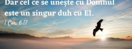 Dar cel ce se unește cu Domnul este un singur duh cu El. 1 Cor. 6:17