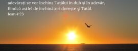 Dar vine ceasul, și acum a și venit, când închinătorii adevărați se vor închina Tatălui în duh și în adevăr, fiindcă astfel de închinători dorește și Tatăl. Ioan 4:23