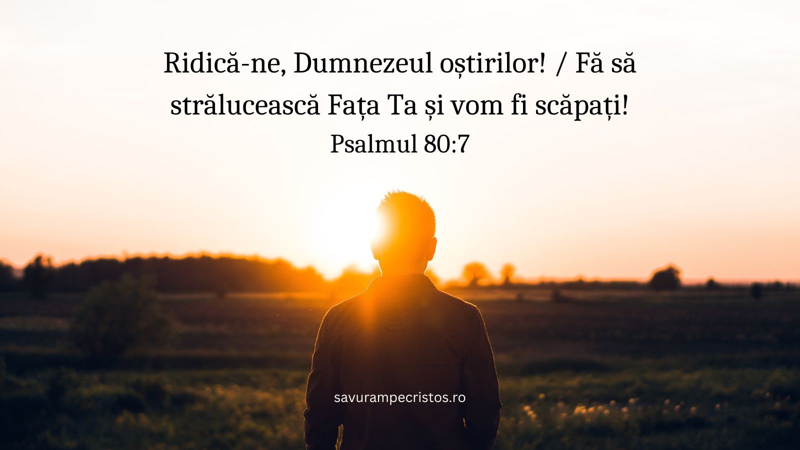 Ridică-ne, Dumnezeul oștirilor! / Fă să strălucească Fața Ta și vom fi scăpați! Psalmul 80:7