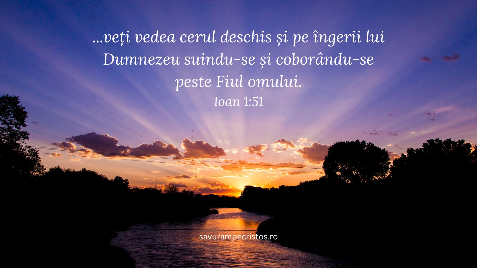 ...veți vedea cerul deschis și pe îngerii lui Dumnezeu suindu-se și coborându-se peste Fiul omului. Ioan 1:51