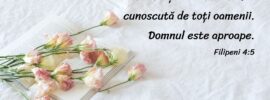 Blândețea voastră să fie cunoscută de toți oamenii. Domnul este aproape. Filipeni 4:5